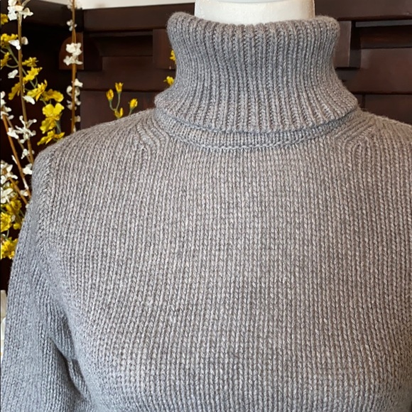J. Crew Knit Turtle Neck with 3/4 sleeves - Picture 2 of 4